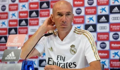 Zinedine Zidane, técnico del Real Madrid. 