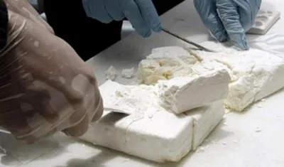 Cerca de 125 kilos de base de coca fue decomisado por la Policía.