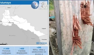 Entre las personas confinadas se encuentran comunidades campesinas, afrocolombianas e indígenas.