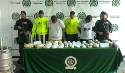 Harold Ricardo Suárez Ibarra y Nabid Antonio Echeverría Vargas capturados por la Policía