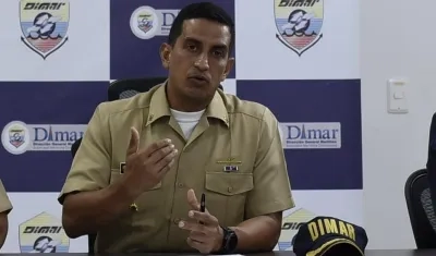 El capitán del Puerto de Barranquilla, Carlos Urbano Montes.