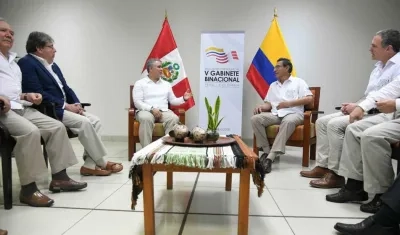 El Presidente Iván Duque y su homólogo Martín Vizcarra.