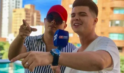 Los cantantes Oscar Prince y Jonathan El Meke.