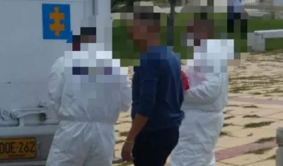 Funcionarios del CTI en la escena de los hechos.