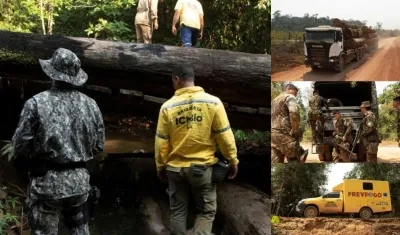 Casi 1.000 efectivos de la Fuerza Pública combaten los incendios.