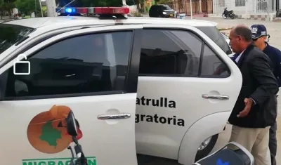 Momento de la captura de Fredy Castro Salas