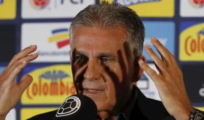 Carlos Queiroz, técnico portugués de la Selección Colombia. 