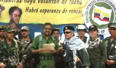 Los integrantes de la nueva guerrilla de las FARC.