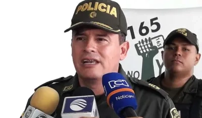 Coronel Egelber Grijalba Suárez Subcomandante de la Policia Metropolitana de Barranquilla