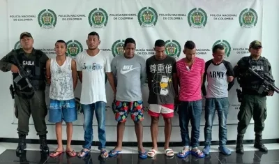 Seis integrantes de 'Los Zeus' capturados.