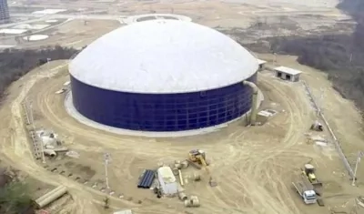 Imagen aérea del megatanque.