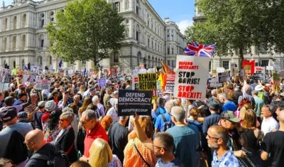 Imagen de la protesta.