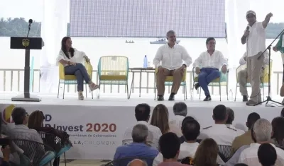 Alcalde Char en su intervención en el Malecón del Río.