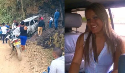 Lugar de los hechos y Karina García Sierra.