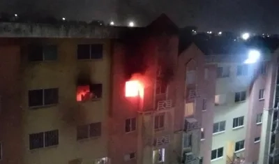 Incendio en el Conjunto Residencial Ciudad del Sol.
