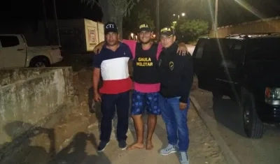 Momentos del rescate del joven estudiante.