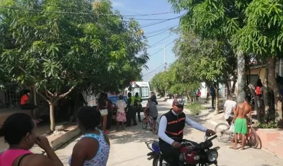 La Policía llegó al lugar de los hechos.