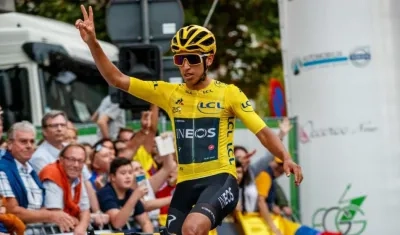 Egan Bernal, ciclista colombiano. 