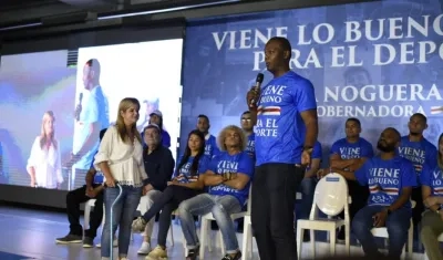 Édgar Rentería estuvo en la presentación de la Política Pública Deportiva de la candidata a la Gobernación del Atlántico.