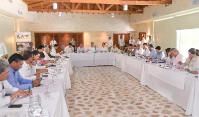 El Presidente Duque se reunió en Santa Marta con representantes del gremio bananero.