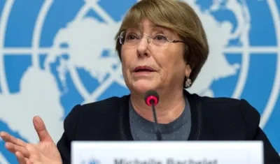 Michelle Bachelet, alta comisionada de la ONU para los derechos humanos.