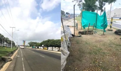 Trabajos para el montaje de la cuestionada antena de Tigo.