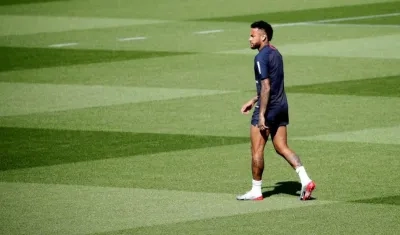 Neymar, delantero brasileño. 