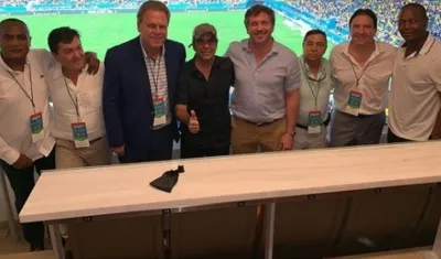 Ramón Jesurún, Alejandro Char y Alejandro Domínguez, en el centro.