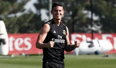 James Rodríguez, volante colombiano. 