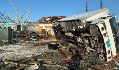 Así quedó esta propiedad tras el paso del huracán Dorian en Bahamas.