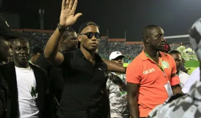 Didier Drogba, ex jugador del Chelsea. 