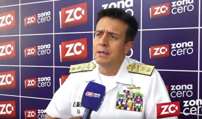 Contralmirante Francisco Hernando Cubides Granados, director de la Escuela Naval Almirante Padilla de Cartagena.