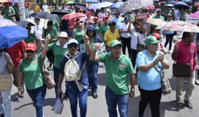 Hace una semana, los docentes marcharon por más recursos para la educación pública.
