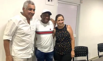 El empresario Iván Reátiga con el candidato Gersel Pérez.