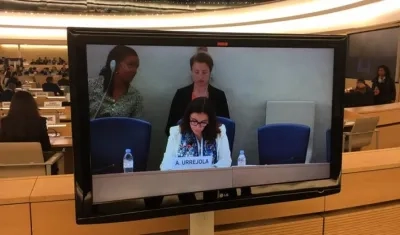 La comisionada Antonia Urrejola hizo un informe sobre situación en Nicaragua.