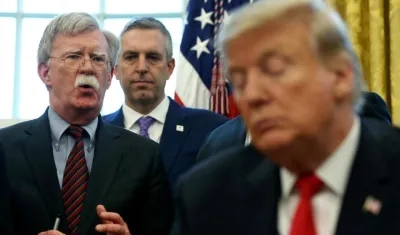 John Bolton y Donald Trump.