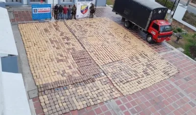 Marihuana incautada.