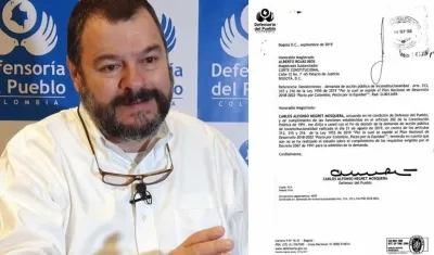 Carlos Negret y carta sobre Electricaribe.