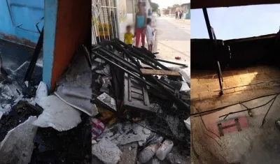 Estado en que quedaron las casas afectadas.