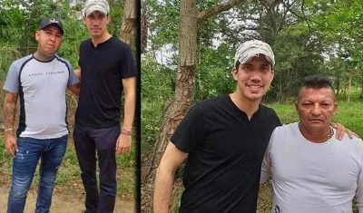 Esta son las fotos que tiene a Juan Guaidó en el ojo del huracán: con dos presuntos miembros de Los Rastrojos.