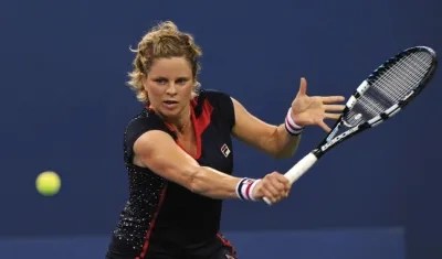 Kim Clijsters, tenista belga. 