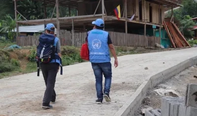 Verificadores de las Naciones Unidas.