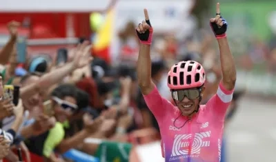 Seguio Higuita, ciclista del EF. 