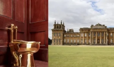 Robaron inodoro de oro del Palacio del Blenheim Palace.