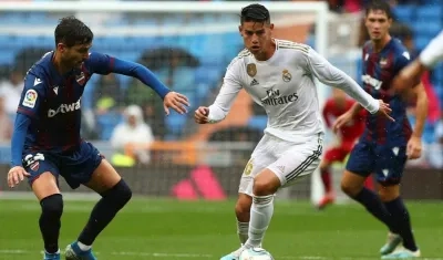 James Rodríguez, volante colombiano. 