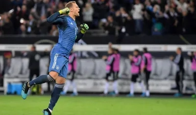 Manuel Neuer, arquero de la Selección Alemania. 