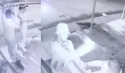 Momentos del atraco.