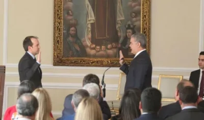 Ernesto Lucena, ministro del Deporte. 