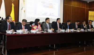 Rueda de prensa para dar a conocer los resultados de la investigación.