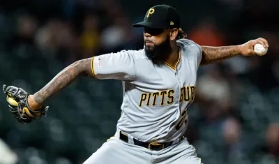 Felipe Vázquez, lanzador de los Piratas de Pittsburg. 